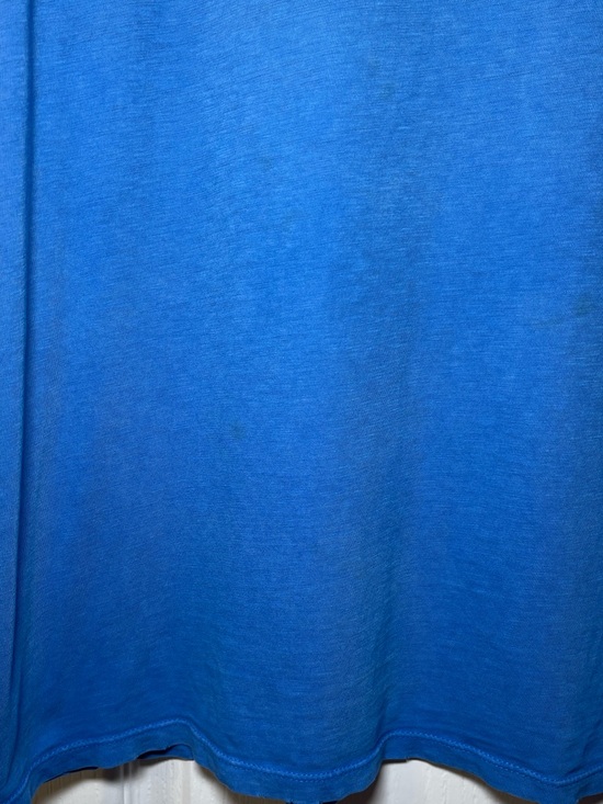 American Eagle Aerie Blue Distressed Oversized Boyfriend Tee Size Medium - Picture 3 of 12